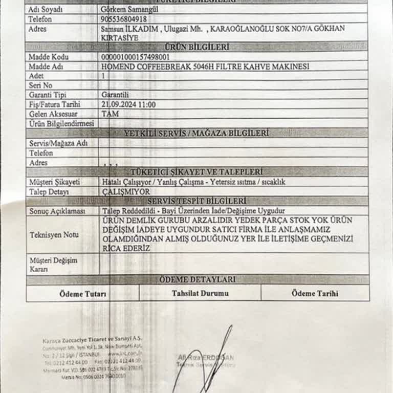 Trendyol'dan Alınan Kahve Makinesi Ve İade Sürecinde Yaşanan Zorluklar