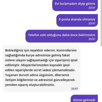 Getir Siparişi Ve İletişim Sorunları