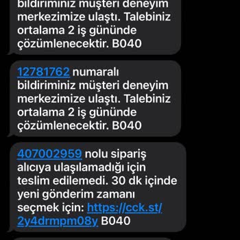 Teslimat Sorunu Ve Müşteri Hizmetleri Eksikliği
