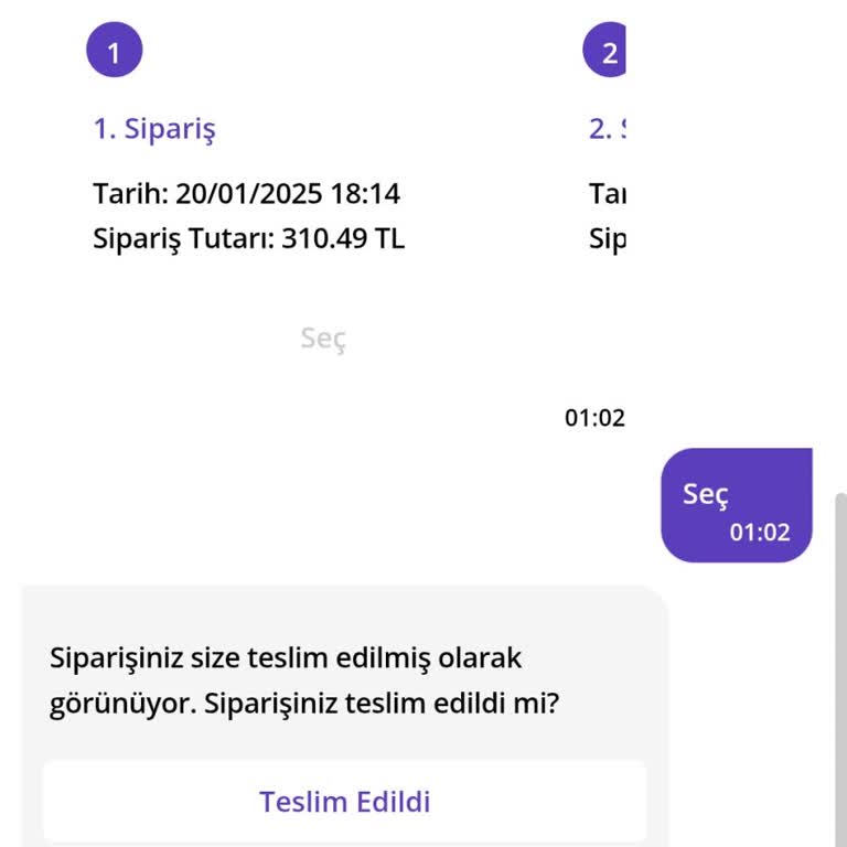 Teslim Edilmeyen Sipariş Ve Canlı Destek Mağduriyeti