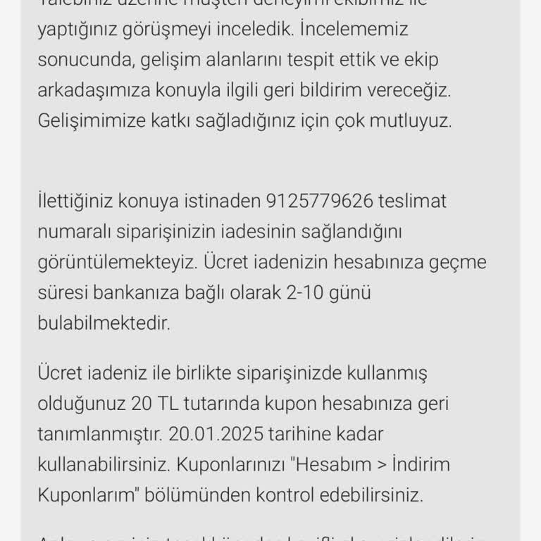 Müşteri Temsilcisi İlgisizliği Ve Yanlış Bilgilendirme