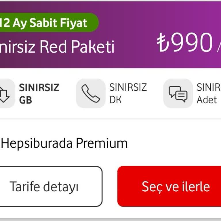 Vodafone Eski Müşterilere Değer Vermeyen Tarifeler