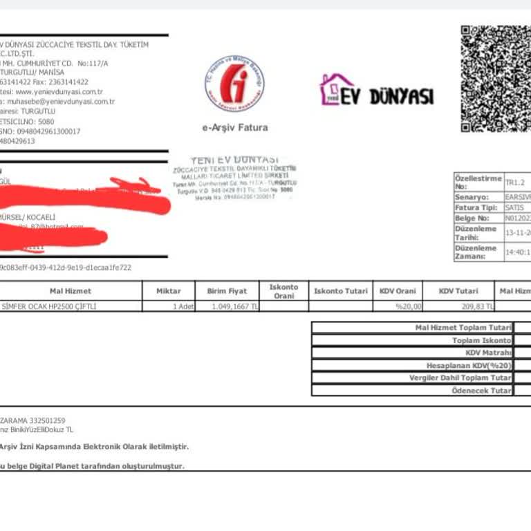 Garanti Kapsamında Ücretsiz Servis Hizmeti Talebi