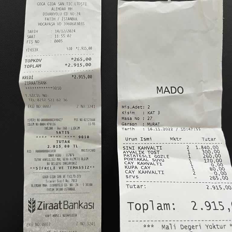 Mado'da Gizemli Tarih Ve Beklenmedik Servis Ücreti Şoku
