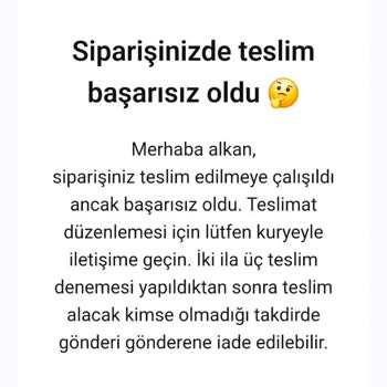 Yanlış Adrese Teslim Ve İletişimsizlik Sorunu