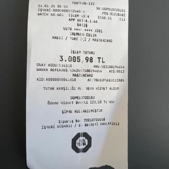 Kredi Kartı Ödemesinde Fazla Ücret Alındı