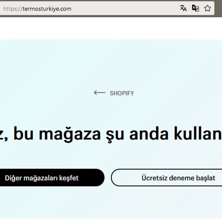 Termos Türkiye Güvenlik Doğrulaması Olmayan Sipariş İşlemi