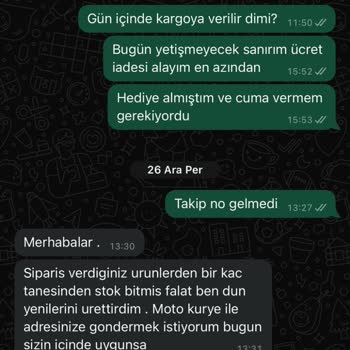 Kayıp Sipariş Ve İletişim Sorunları