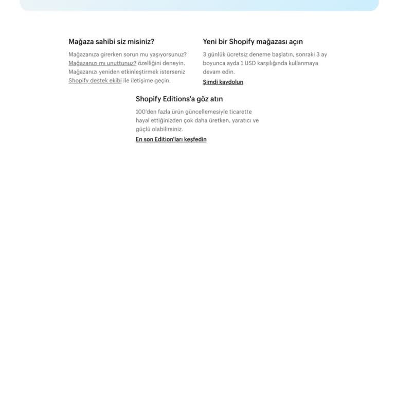 Shopify Mağaza Erişimi Ve Destek Sorunu