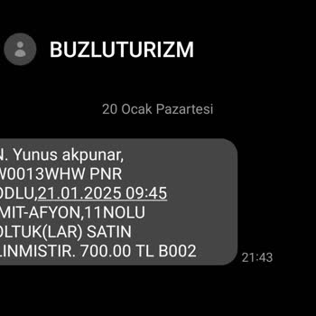 Buzlu Firmasının Zaman Kaybettiren Bilet Değişikliği