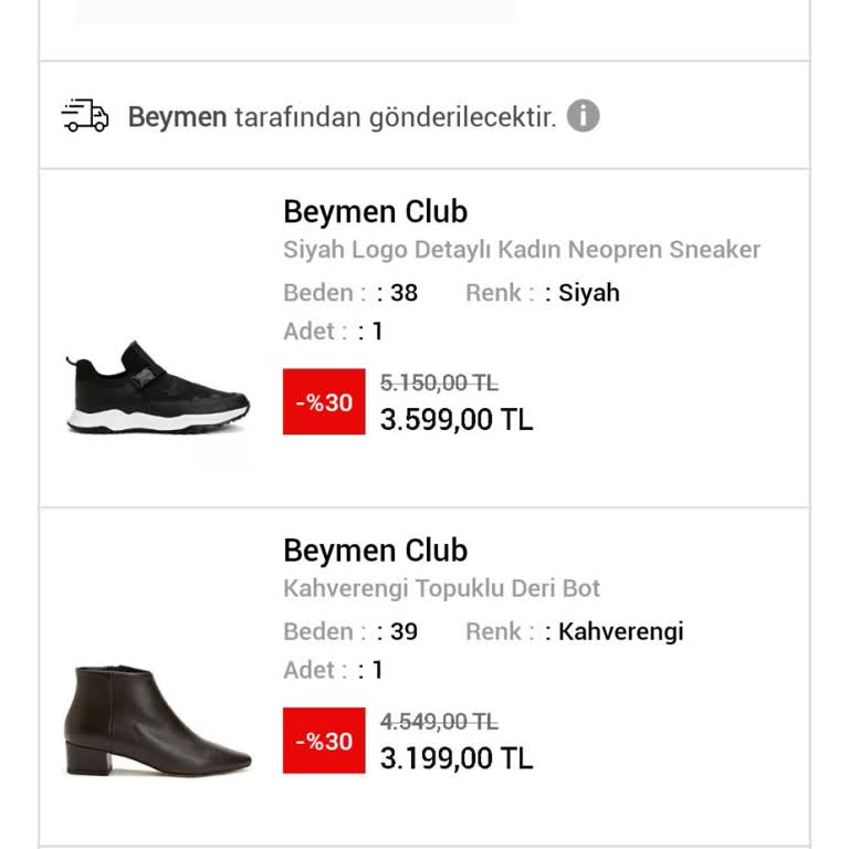 Beymen'den İptal Edilen Siparişlerim Hayal Kırıklığı Yarattı