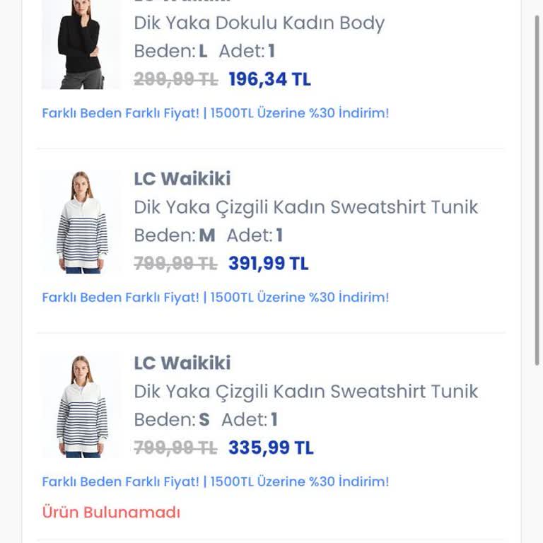 Online Siparişimde Stok Sorunu
