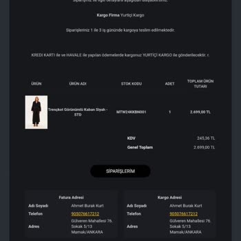 Minik Terzi'den Aldığım Kaban Hayal Kırıklığı