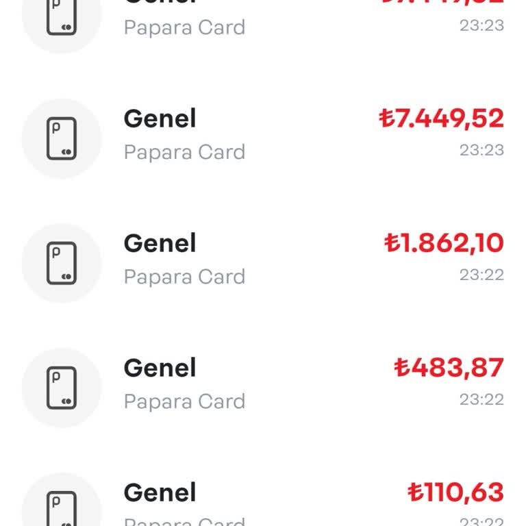 Papara Hesabımdan Bilgim Dışı Para Çekilmesi