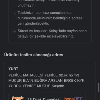 Eksik Gönderilen Sipariş Ve İade Sorunu