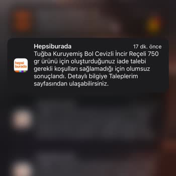 Eksik Gönderilen Sipariş Ve İade Sorunu