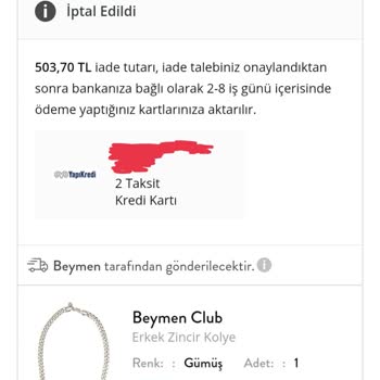 Hediye Siparişim İptal Edildi, İade Talebi Yapmadım!