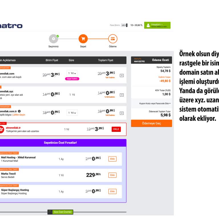 Haberim Olmadan Yenilenen Ücretsiz Domain Ücreti