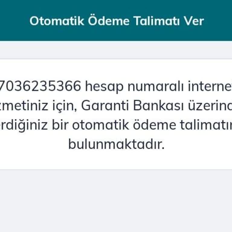 Otomatik Ödeme Talimatı Karmaşası Ve Mağduriyet