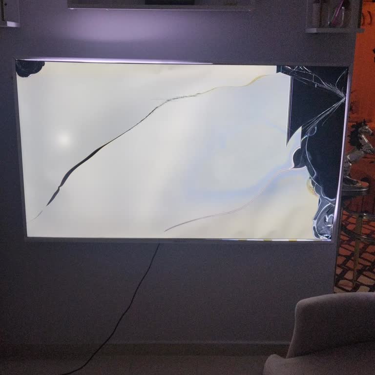 Televizyon Kurulumunda Eksik Vidalar Ve Kötü İşçilik