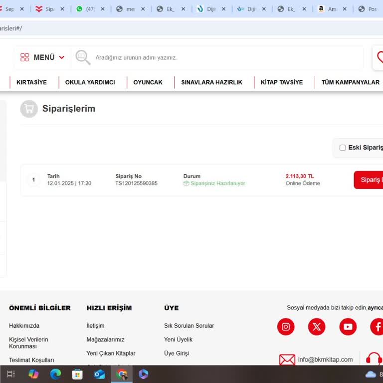 Kitap Siparişimde Gecikme Ve İletişim Sorunu