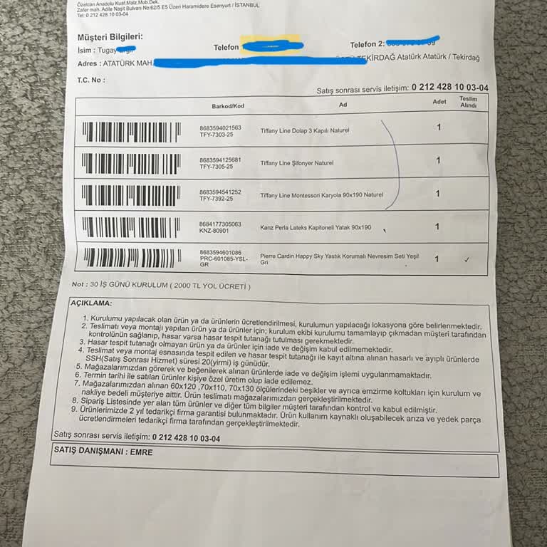 Baby Mall Haramidere Mağazasında Uzayan Teslimat Ve Ek Ücret Sorunu