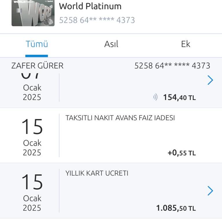 Hukuka Aykırı Kart Aidatı İadesi Talebi