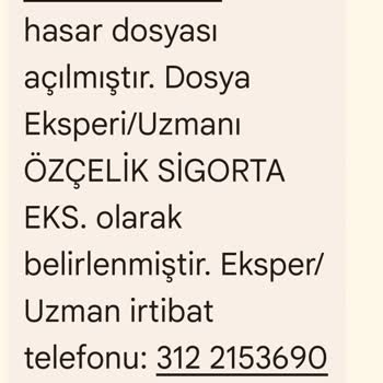 Özçelik Ekspertiz Hizmetleri Mesaj Geldi Ne Olduğunu Da Anlamadık