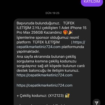 Yanıltıcı Çekiliş Ve Ek Ücret Talepleri