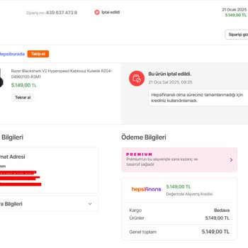 Kredi Onaylı Sipariş İptali Ve Fiyat Artışı Mağduriyeti