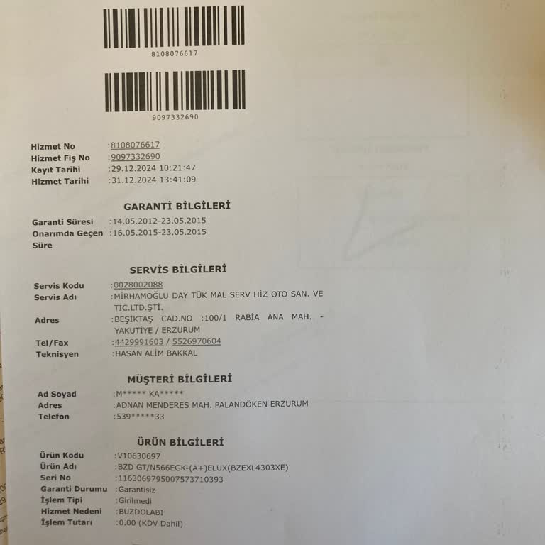 Vestel Buzdolabında Sürekli Ekran Hatası Ve Yetersiz Servis Desteği