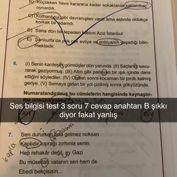 A*** K***** TYT Türkçe Soru Bankası Cevap Anahtarı Sorunu