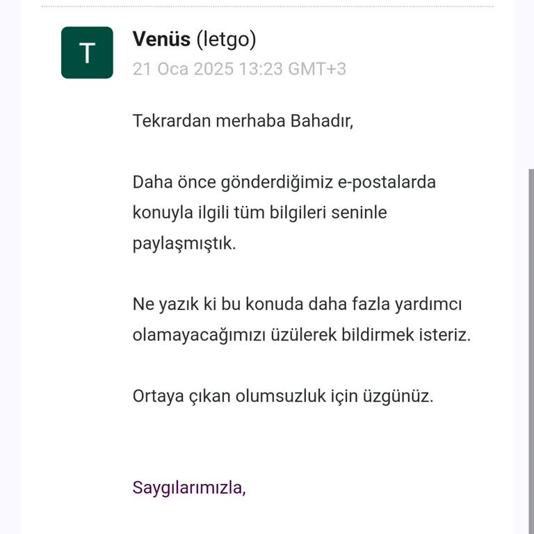 Letgo Numara Güncelleme Sorunu