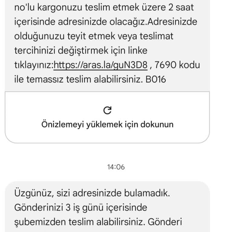 Teslimat Sorunu Ve Kötü Müşteri Hizmeti