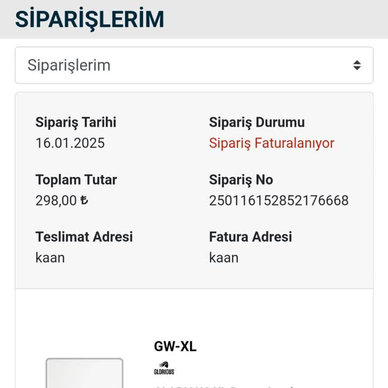 Mouse Pad Siparişi Gecikmesi