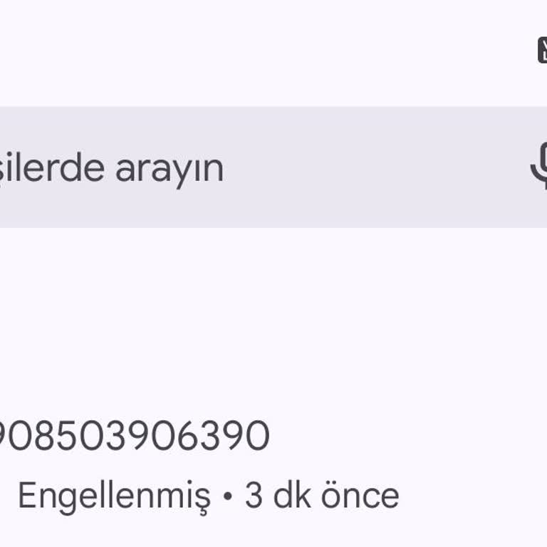 08503906390 Şüpheli Arama!