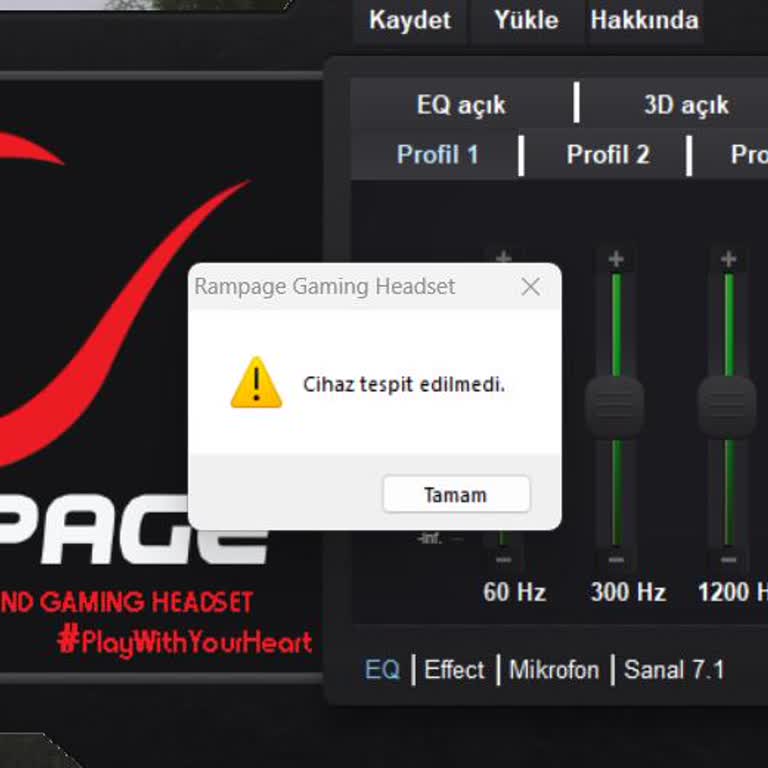 Kulaklık Driver Sorunu Ve Destek Talebi