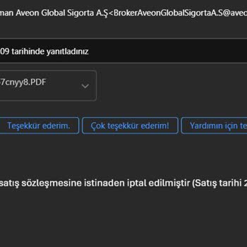 Aveon Sigorta İle Geciken Kasko İptal Ücreti Sorunu