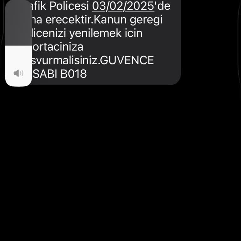 Yanlış Kişiye Gönderilen Trafik Poliçesi Bildirimi