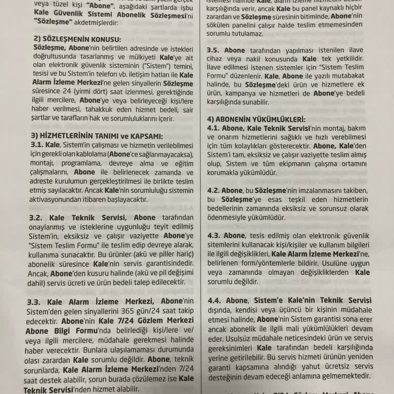 Kale Güvenlik İle Yaşadığım İptal Ve Devir Sorunları
