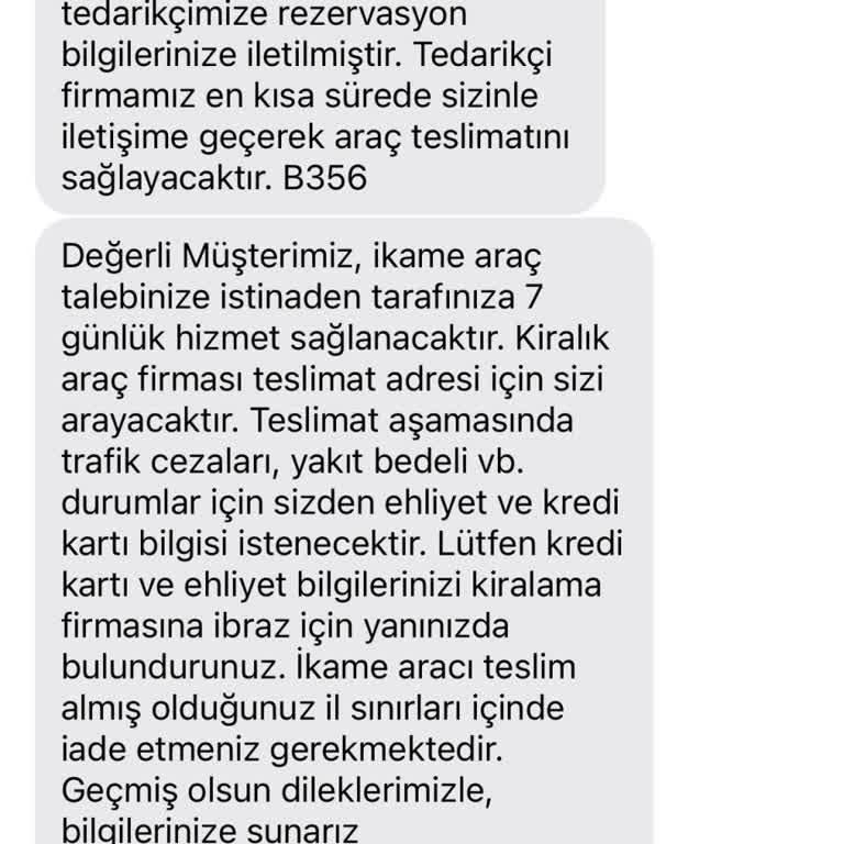 Araç Kiralama Hizmetinde İletişim Sorunu Ve Belirsizlik