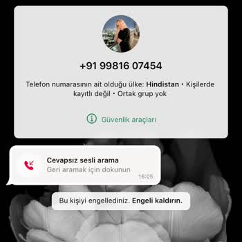 WhatsApp'ta Yabancı Numaralardan Gelen Rahatsızlık