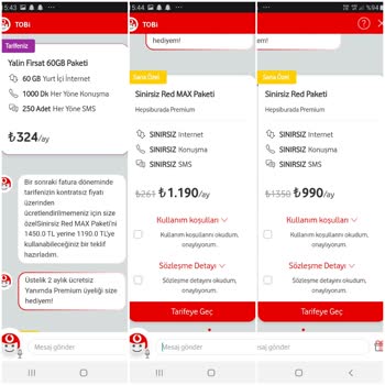 Vodafone'dan Zorunlu Sınırsız Paket Dayatması