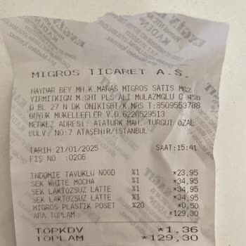 Sek Laktozsuz Latte'de Beklenmedik Parçacıklar Ve Kötü Tat