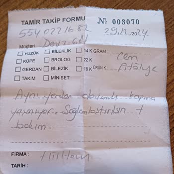 Tamir Sonrası Bileklik Sorunu