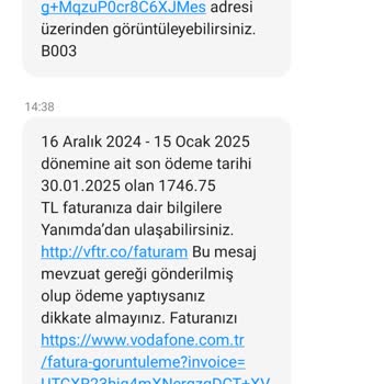 Yüksek Fatura Şoku: Vodafone'dan Beklenmedik Ücretler