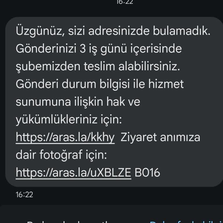Teslimat Sorunu Ve Yanıltıcı Bilgilendirme