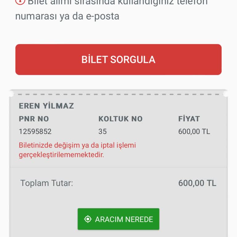 Obilet Bilet İptal Süresi Mağduriyeti