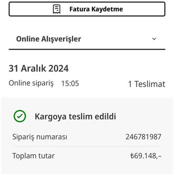 Kargo Teslimat Sorunu Ve Yetersiz Müşteri Hizmetleri