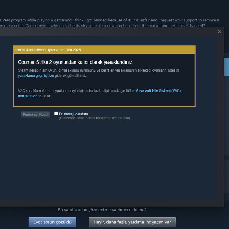 EzGlobal Ban Koruma Sorunu